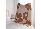 Luxurious Nordic Floral Knit Sofa Blanket