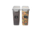 SET OF 2 BLACK-CEREAL STORAGE CONTAINERS by Shazo